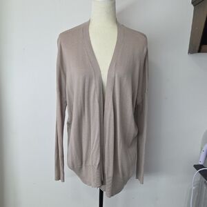 LYR By Splendid  Beige Open-Front Cardigan